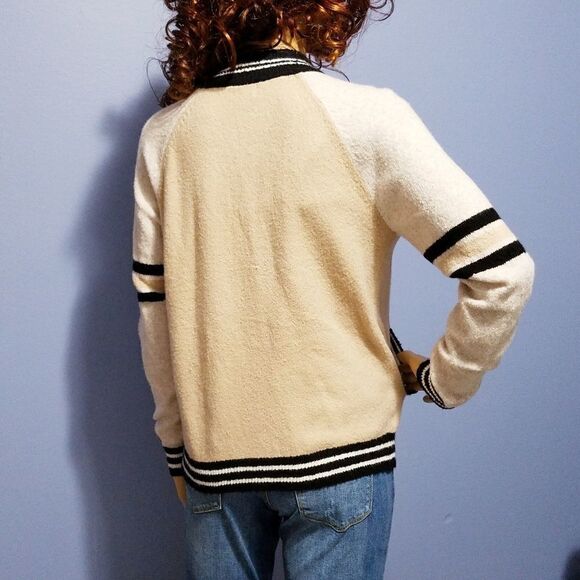Mossimo Zipper Front Varsity Style Sweater - Picture 5 of 6